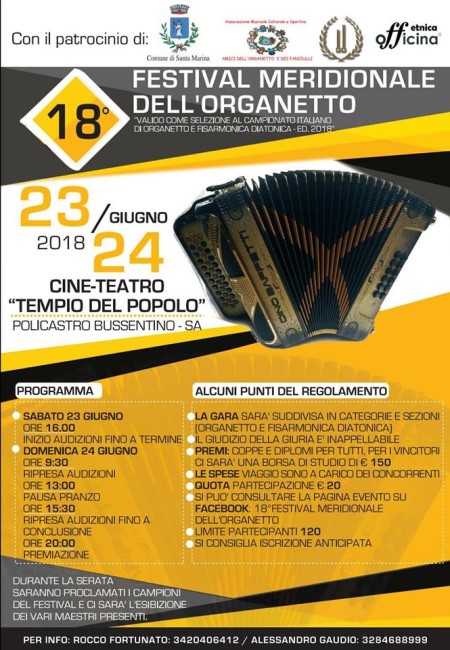 18° Festival dell'Organetto - Campagnia/Italia