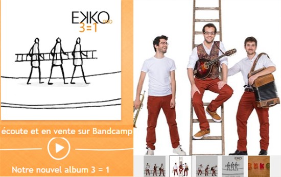 NEW CD - EKKO trio  '3=1' - Belgium