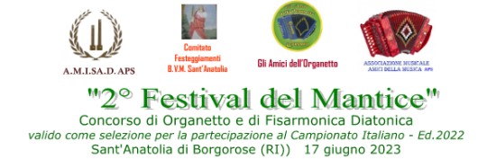 “2° Festival del Mantice” per Organetto/fisarmonica diatonica