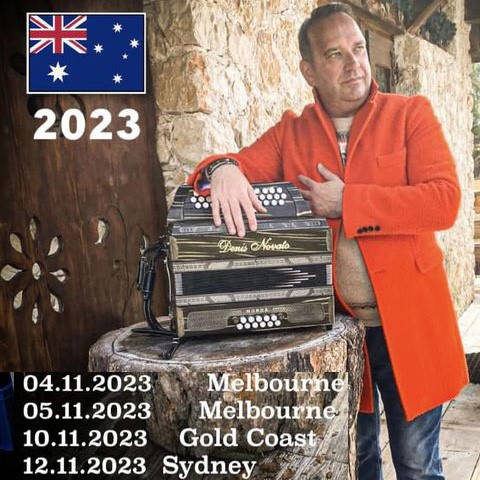 Denis Novato - Tour in October - Australia