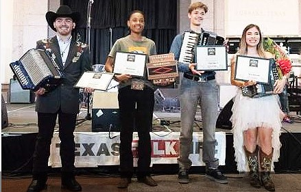 TEXAS FOLKLIFE CROWNS 2019 BIG SQUEEZE YOUTH ACCORDION WINNERS